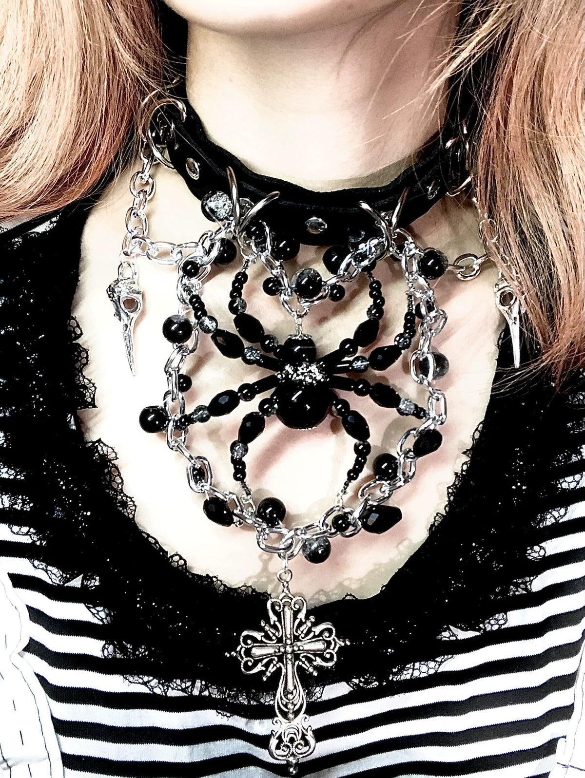Insanity Spirit Necklace Collar Dark Punk Gothic Choker | Blackyyds