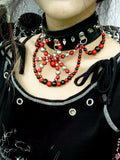 Scarlet Spider Necklace Collar Dark Punk Gothic Choker | Blackyyds
