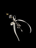 Ribbon Bow Crystal Flower Jewel Plug
