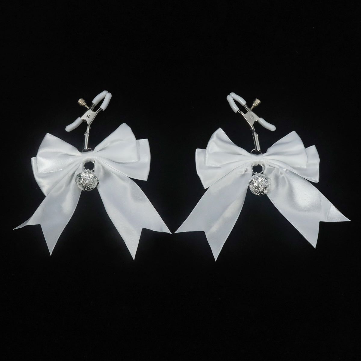 Y2K Bow Palace Bell Choker - Black-and-White product view 5 | Blackyyds