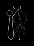 Y2K Heart Bell Choker - with Body Chain | Blackyyds