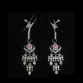 Y2K Heart Pink Crystal Pendant - Clip Attachment - y2k necklace | Blackyyds