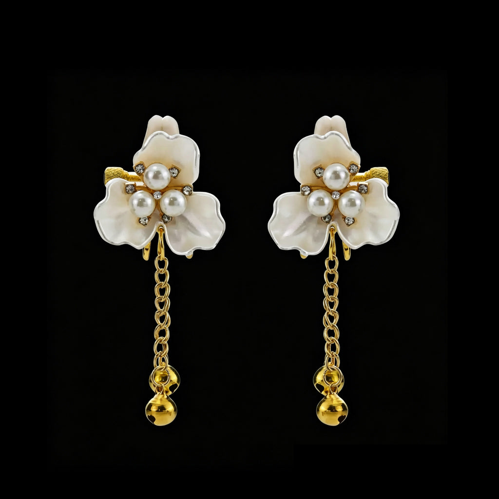 Y2K Petal Bell Pendant - White Clip Attachment - y2k necklace | Blackyyds