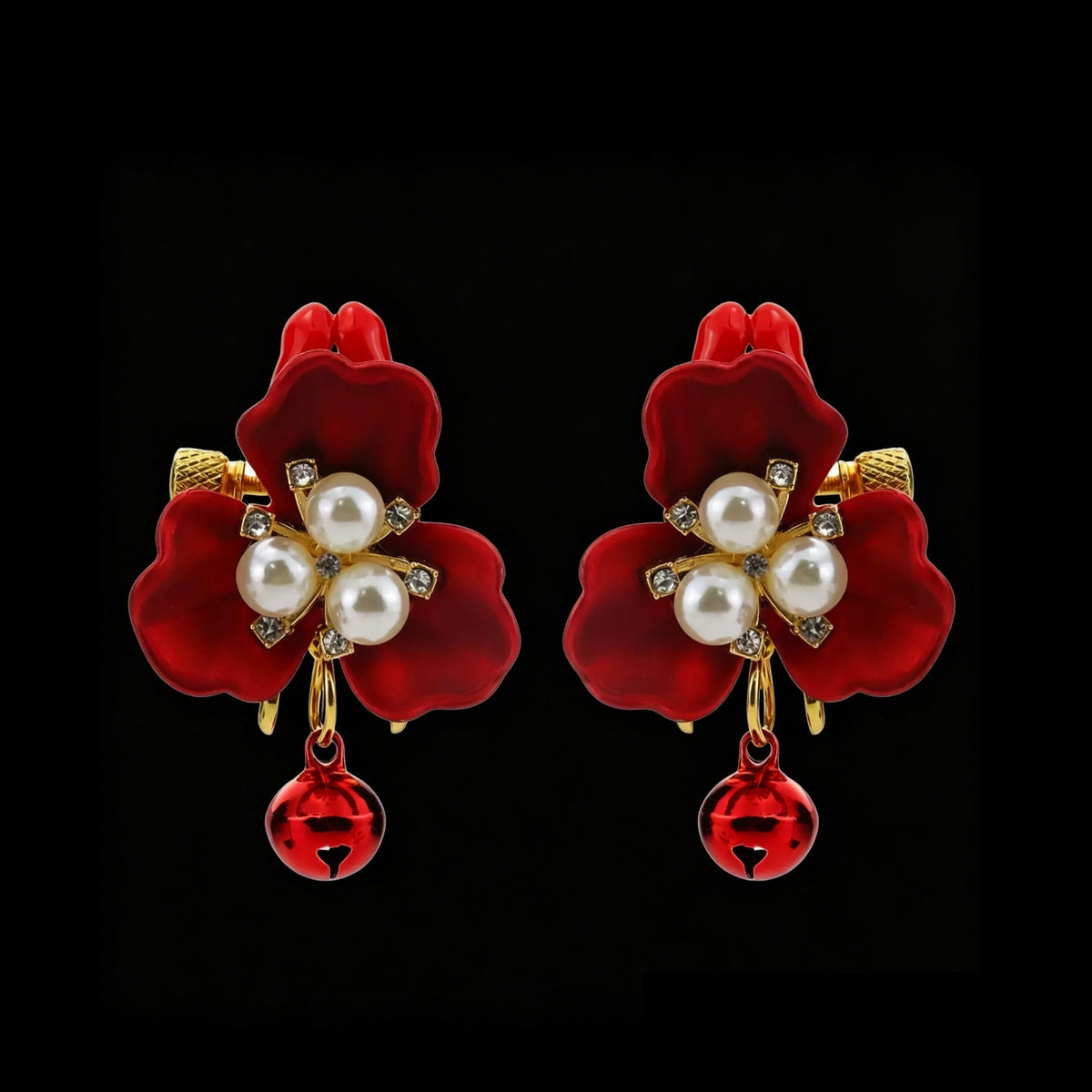 white red bell pendant side angle | Blackyyds