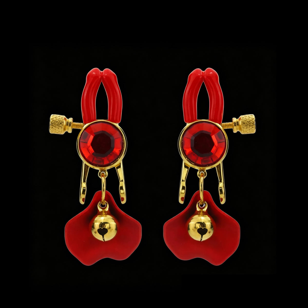 Y2K Petal Bell Pendant - White Clip Attachment y2k jewelry product view 2 | Blackyyds