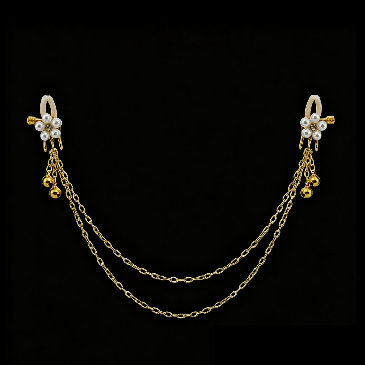 Y2K Petal Bell Pendant - White Clip Attachment product view 3 | Blackyyds